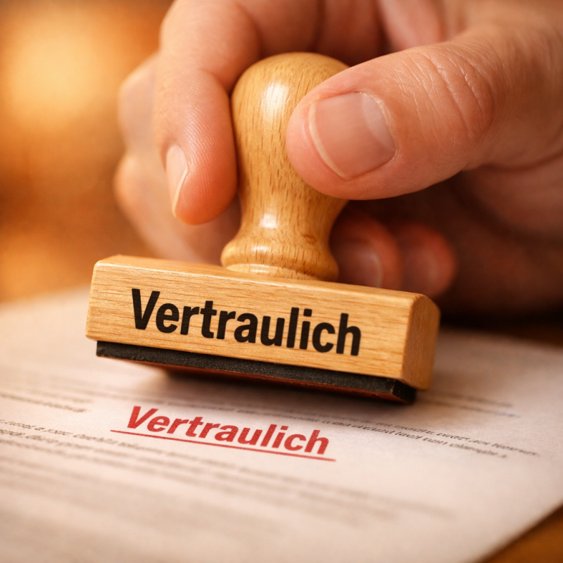 vertraulich stempel cosyclean