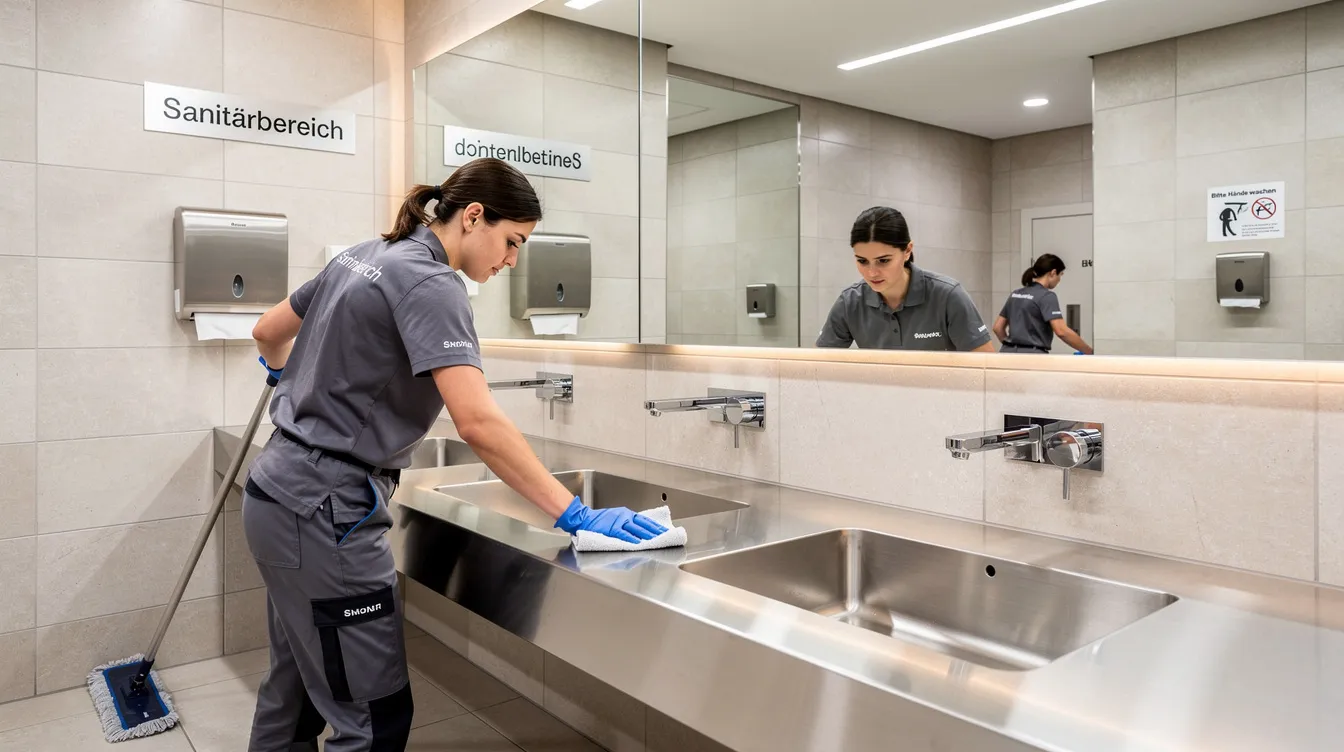 sanitärreinigung berlin cosyclean putzkraft putzt waschbecken