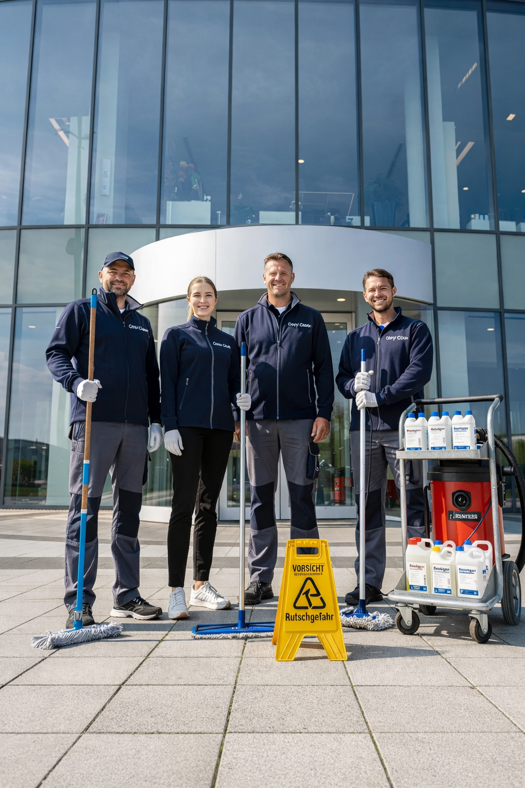 Team Fensterreiniger der Firma Cosy Clean in Berlin